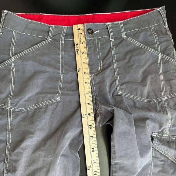 Prana Pants 6 Women Y2K Hiking Cargo Capri Gray Mid Rise Skater Grunge Casual - Picture 11 of 14
